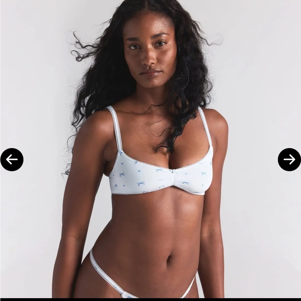 SKIMS Fits Everybody Picot Skimpy Scoop Bralette size 4X - Picture 1 of 6